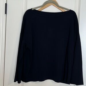 Eileen Fisher luxury Pima cotton long sleeve shirt, size 1X